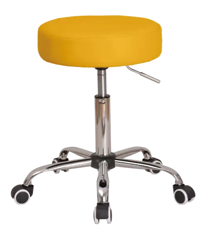 LZ 21SP židle lékařská, HR sedák, ekokůže žlutá